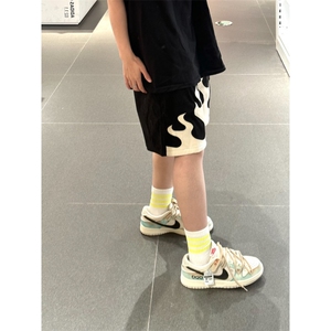 【有货】火焰短裤男美式高街hiphop裤子宽松五分裤GK16LL-特P30图片