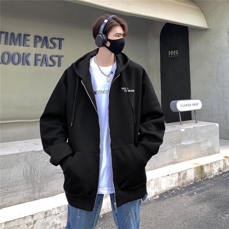 刺绣开衫卫衣秋冬男外套夹克GW008-P60控78图片