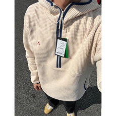 高品户外情侣抓绒衣连帽卫衣保暖肌理格套头上衣男女A1080-P70，男装棉衣，星座1505