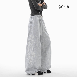 字母刺绣卫裤男女秋美式运动长裤潮牌设计休闲裤子XM570-P48