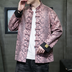 新品风《逆鳞·伏羲》潮修身盘扣夹克情侣中式唐装外套JK92图片