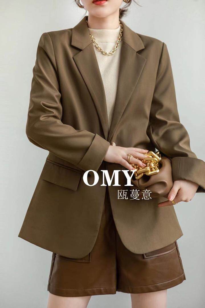 秋款西装外套，女装西装，欧蔓意