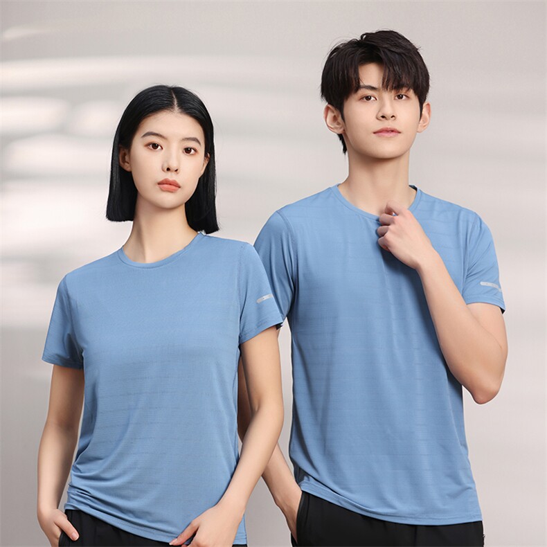 男女同款简约冰感运动速干T恤图片
