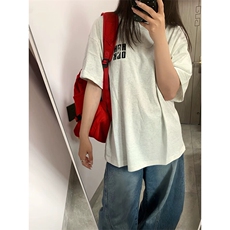 万针全刺绣工艺抖音得物高品质260克重磅纯棉双纱美式高街短袖T恤，男装T恤，电商A486