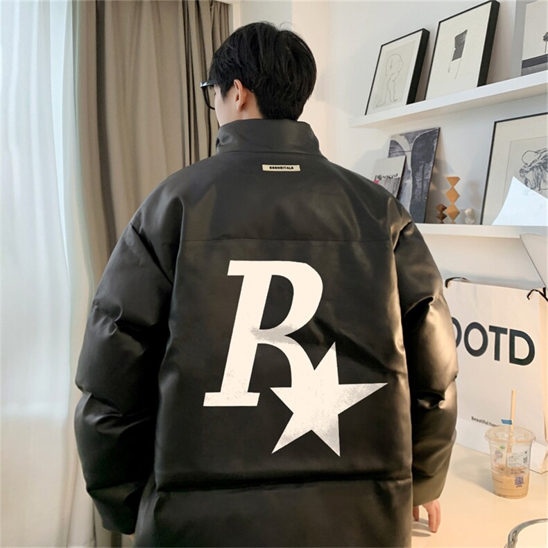 均可提供短视频 高品质港风R星PU皮加厚棉衣PM134-p110控148图片