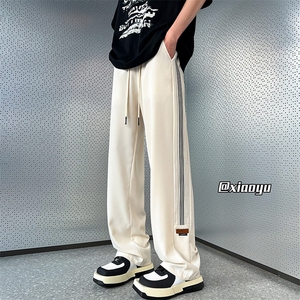 XZ616 春夏季新款贴标设计抽绳款直筒休闲裤 TY2440 特P30控58图片