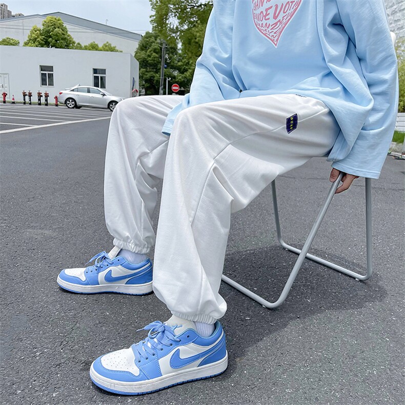 夏季薄款港风男宽松束脚运动九分裤日系潮牌ins休闲裤K1329-P28,男装休闲裤,星座512-4