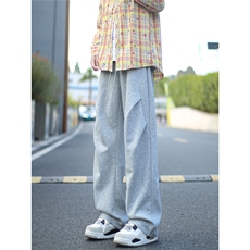 A429-K134-特批40现货秋冬季百搭休闲裤褶皱设计卫裤，男装休闲裤，电商A429