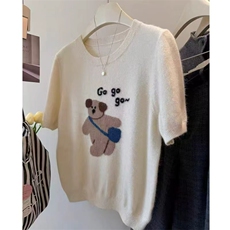 2025年秋季时尚百搭通勤简约休闲短袖，女装T恤，忠诺羊绒