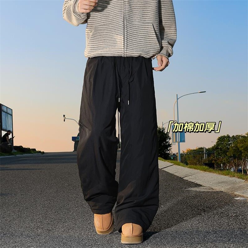 冬季抗寒女裤保暖亲肤加厚棉裤大码中性风男K24156J加棉特P40控78,男装棉衣,电商A001-1
