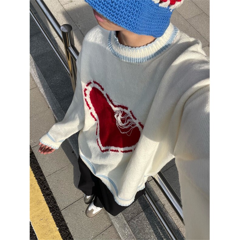 自拍图，XZ1005-1-TTH631-P65-秋冬心型爱心毛衣,男装针织衫/毛衣,星座1005-1