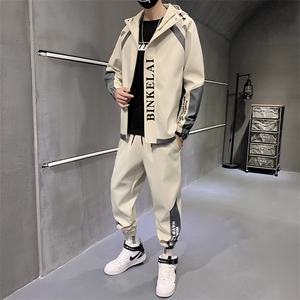 工装外套男装休闲运动套装男士夹克韩版潮流衣服D03/90图片