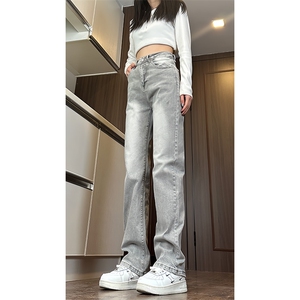 春季新款港风美式高街抖音品质弹力牛仔裤 XZ213-NZ7097-P60控78图片