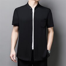 GBN869夏季新款男式休闲衬衫重磅双乔短袖时尚衬衣P500，男装衬衫，电商B360