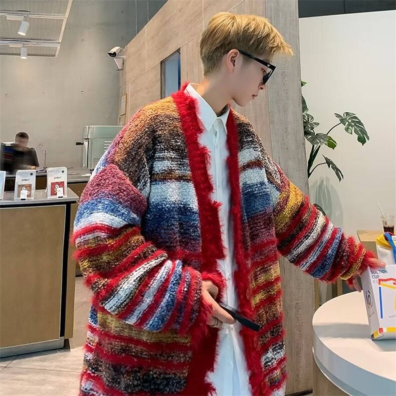 美式圆领毛衣男慵懒风休闲针织衫GM58P70,男装针织衫/毛衣,星座1116-2