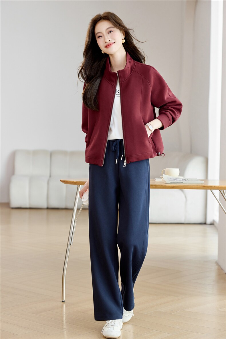 长期有货春秋2026年新款早秋开衫卫衣中年妈妈休闲运动两件套女潮,女装套装/套裙,璐依舞