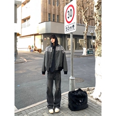 【有货】cleanfit短款夹克外套男美式高街棒球服CS909CC-特P78，男装夹克，星座1007（原301D）