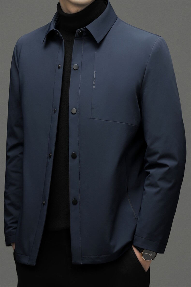爸爸装羽绒服中年男士商务休闲上衣2023年新款冬季加厚保暖外套,男装羽绒服,电商B212（原钱塘6029）