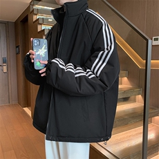 MY189/P95双面穿棉服冬季新款两面穿满天星棉衣宽松百搭加厚棉袄，男装棉衣，电商基地A050