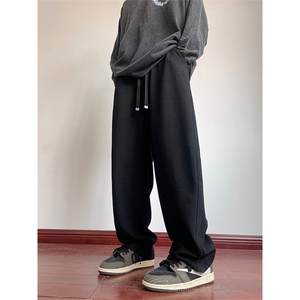 01简约纯色灯笼裤弧形运动卫裤小众设计感长裤XZ211-1-K2353-P55图片