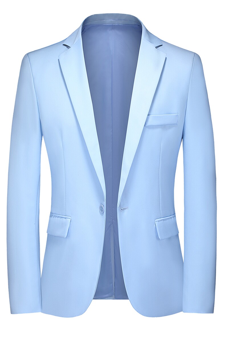 男休闲西装外套修身宴会礼服小西服纯色工装901三件套P140,男装西服套装,电商A056
