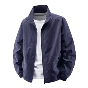 秋款男夹克衫立领拉链开衫冲锋衣休闲外套加大码M-5XL JK8919 P45图片