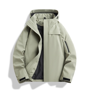 新款男女高品质户外登山服青少年学生冲锋衣夹克外套HS6606图片