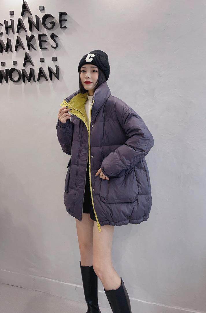 韩版休闲宽松A版羽绒服，女装羽绒服，那简