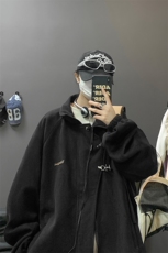 重磅！麂皮绒复合夹克飞机扣外套XH43-特P60控价：108，男装夹克，电商B367