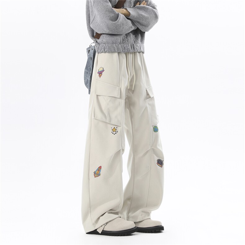 现货冬季加厚呢料宽松休闲工装裤A337-S209-特P58控108，男装工装外套，电商A337