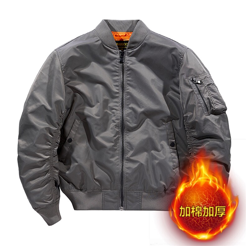 现货外套男飞行员夹克教练春秋冬加棉大码工装机车服棒球服棉,男装夹克,星座910A