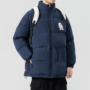 冬季新款宽松面包服港风青春立领棉服男纯色棉衣外套MY9067-P100图片