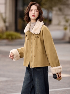 短款羽绒服女2025冬新款高级感巨好看宽松洋气拼毛加厚派克服外套图片