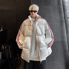 特P95控158168三条杠棉服冬外套情侣格子棉衣立领面包服MY243，男装棉衣，电商B370