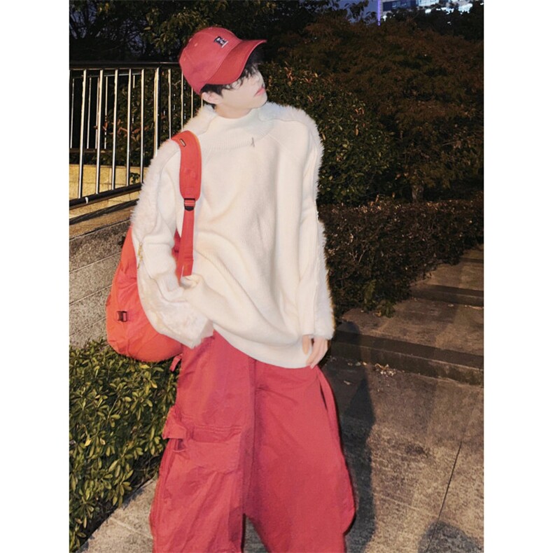 【有货】小众解构双头拉链毛衣男设计感针织衫外套B09CC-特P65,男装针织衫/毛衣,星座1007（原301D）