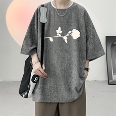 风复古亚麻短袖男棉麻t恤男半袖ZT71360-P35，男装T恤，电商A040