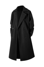 秋冬重磅高街毛呢大衣男潮百搭风衣外套宽松MN9571/P100加棉P110，男装风衣，电商B316