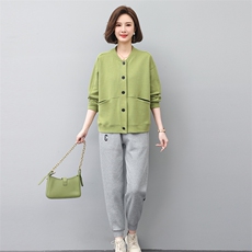 2023年春季新款套装女休闲气质百搭韩版时尚卫衣两件套装，女装套装/套裙，独衣靓