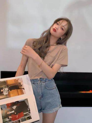 【现货】夏季新品多色冰丝T，女装，F/TU