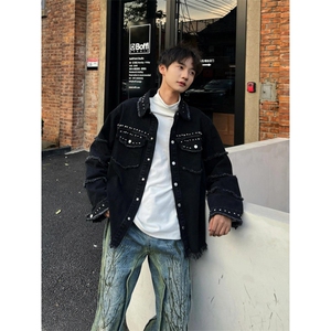 【有货】cleanfit毛边牛仔外套男款美式高街工装夹克CT01CC-P65图片