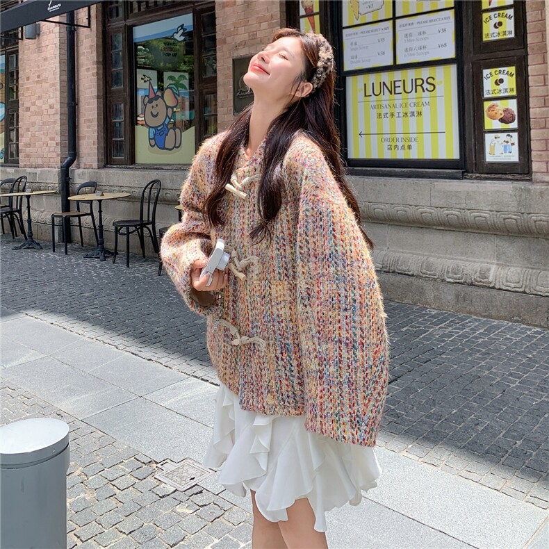 【现货】多巴胺彩色小香风外套B208-9077-P160K238,女装短外套,浙宝208