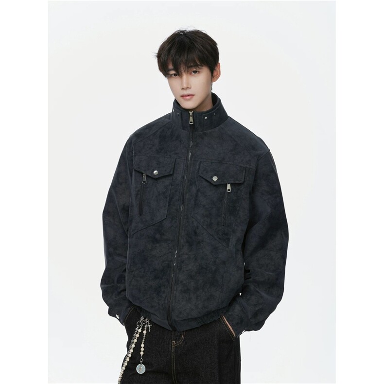 J525-P812025新款外套男春秋宽松大码潮流工装上衣服,男装工装外套,电商B323A
