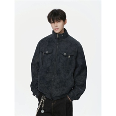 J525-P812025新款外套男春秋宽松大码潮流工装上衣服，男装工装外套，电商B323A