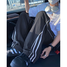 抖音品质夏季新款透气气孔宽松冰丝休闲裤B315-K24241-特p35控68，男装休闲裤，电商B315