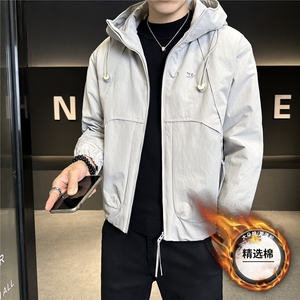 3918 P135 2025新款棉服加棉冲风衣夹克棉衣外套  控卷后 195图片