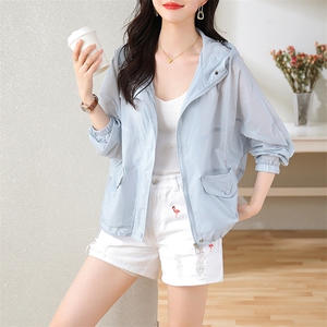 时尚休闲夏季防晒衣女2025新款宽松大码透气薄款外套防晒服小个子图片