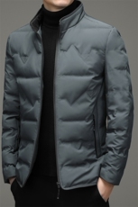 AN9877钱塘2020-3秋冬新款中年男士立领休闲简约羽绒服外套P142，男装羽绒服，钱塘207-3