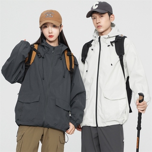无影墙连帽冲锋衣情侣外套防风防水登山服夹克男JH-JK2381-P55图片