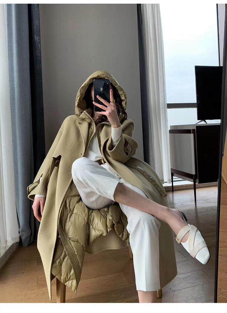 2021秋冬新品双面羊绒大衣，其它，新风格