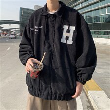 秋季高级感oversized灯芯绒外套男高街潮牌夹克上衣W3661-P57，男装夹克，星座512-2